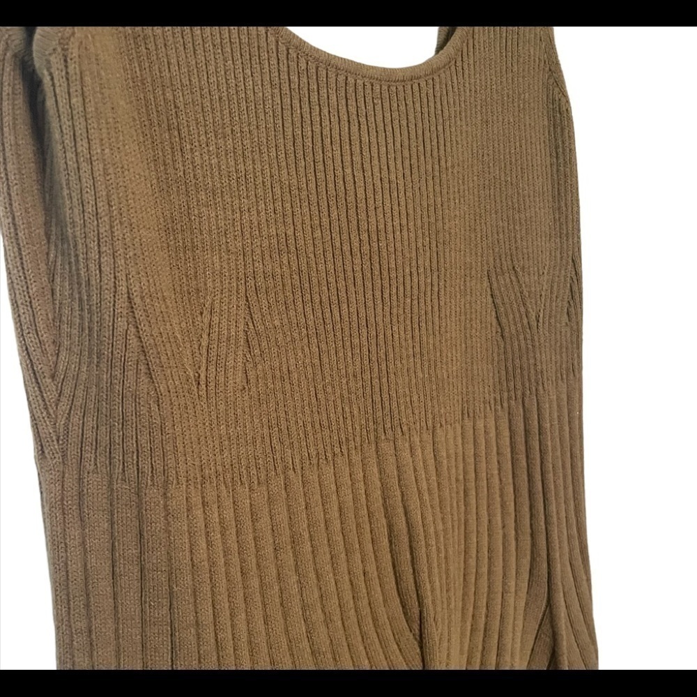 Anthropologie Maeve Knit Ribbed Sweater Tank Dress with Slits - Picture 5 of 8